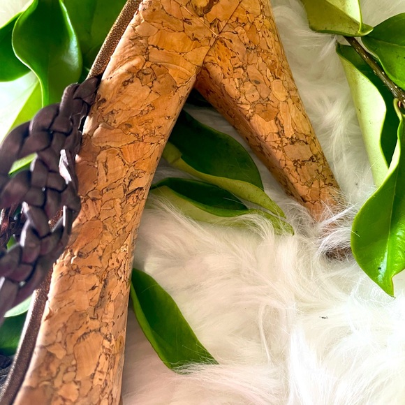 BCBG - Cork Brown / Copper Platform Heel - Size 8 - Picture 3 of 5